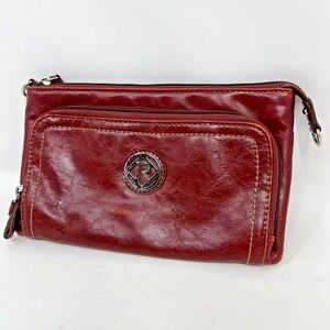 RELIC Small Leather Red Crossbody‎ Clutch Purse **NO strap